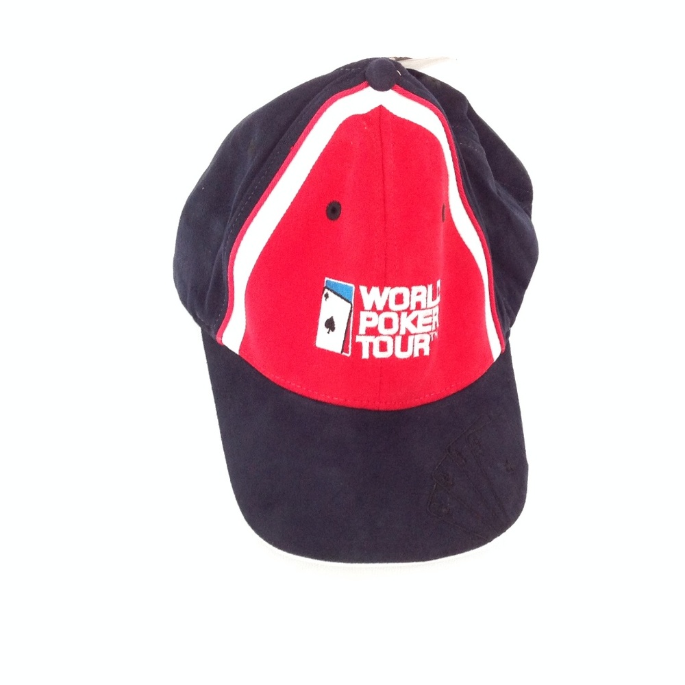 World Poker Tour Men's Baseball Hat Black/Red